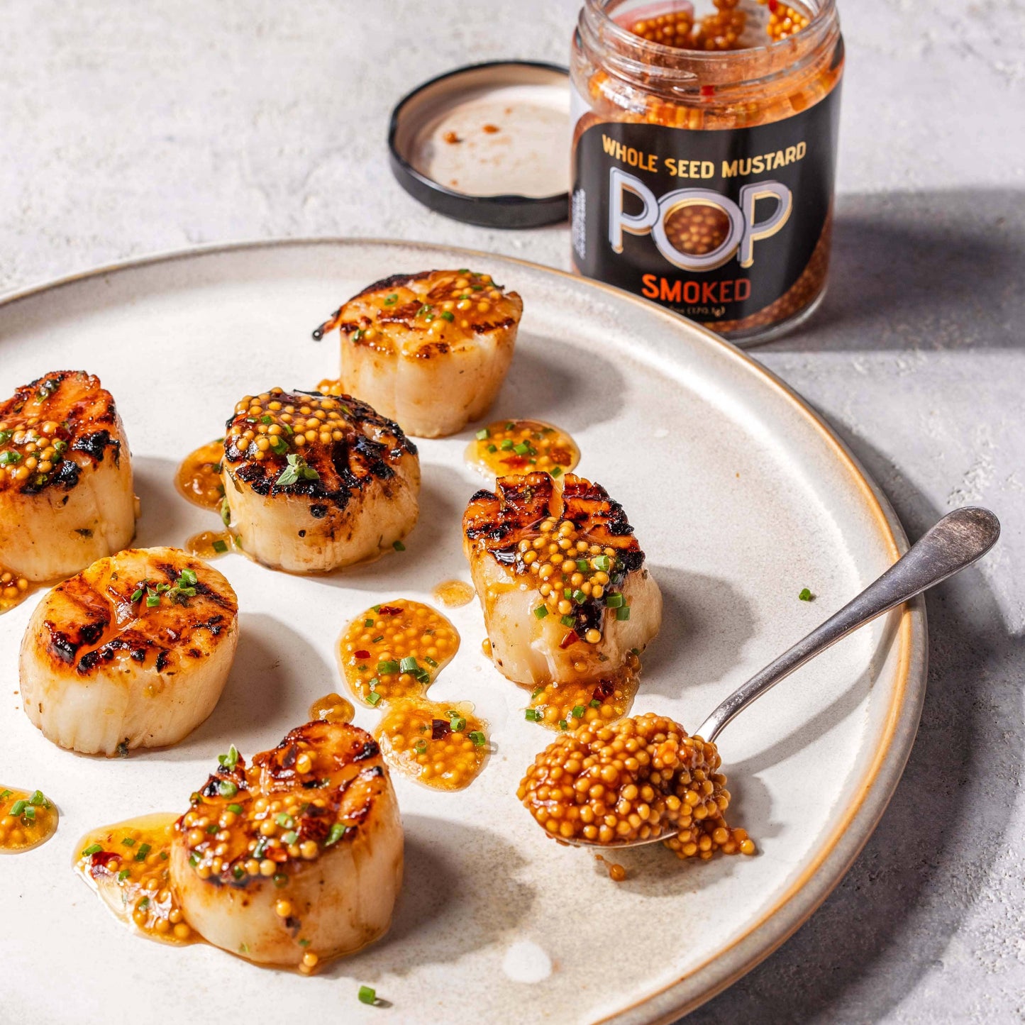 Smoked Mustard with Smokey Flavor