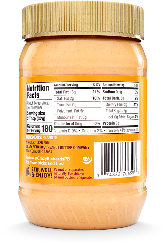 Crunchy Natural Peanut Butter
