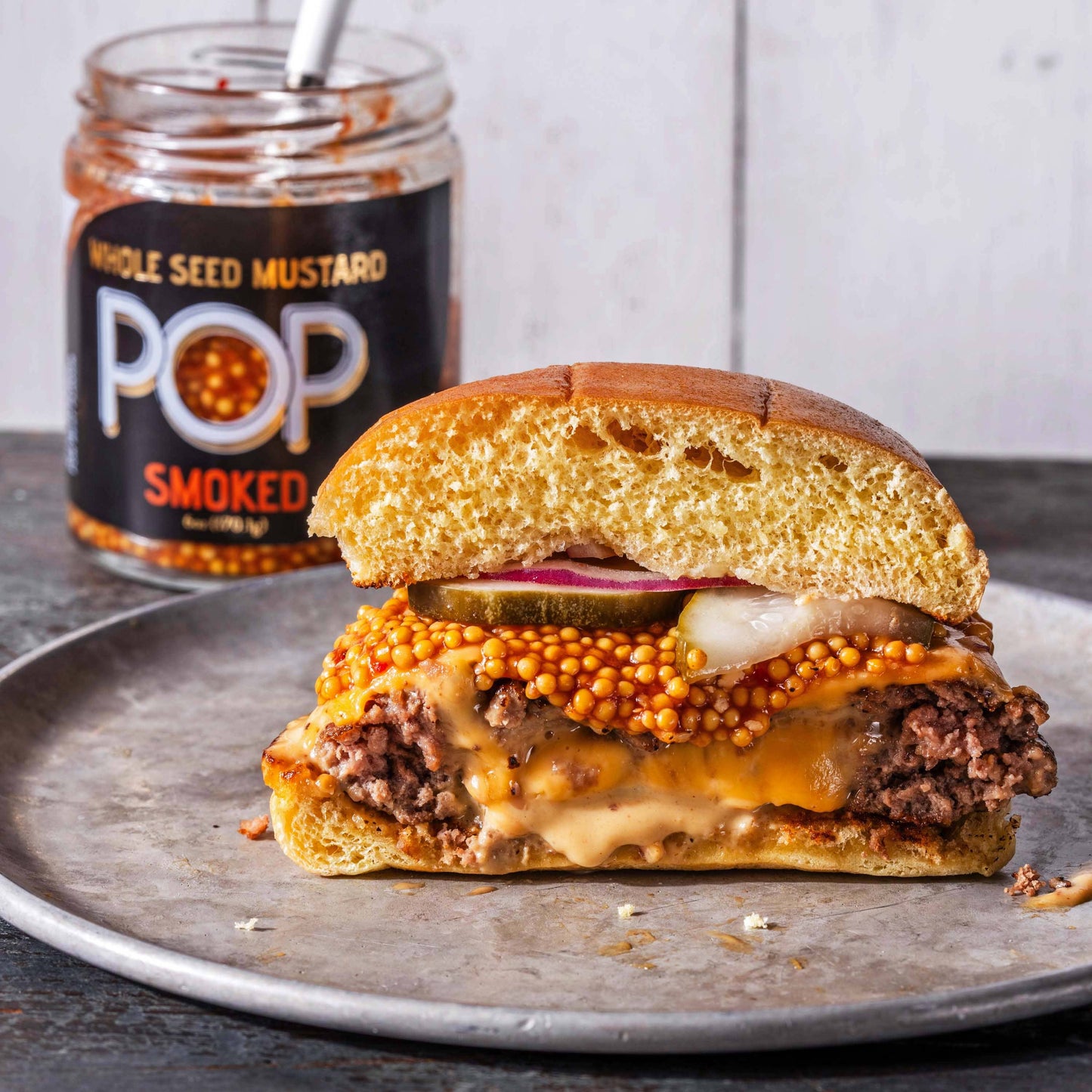 Smoked Mustard with Smokey Flavor