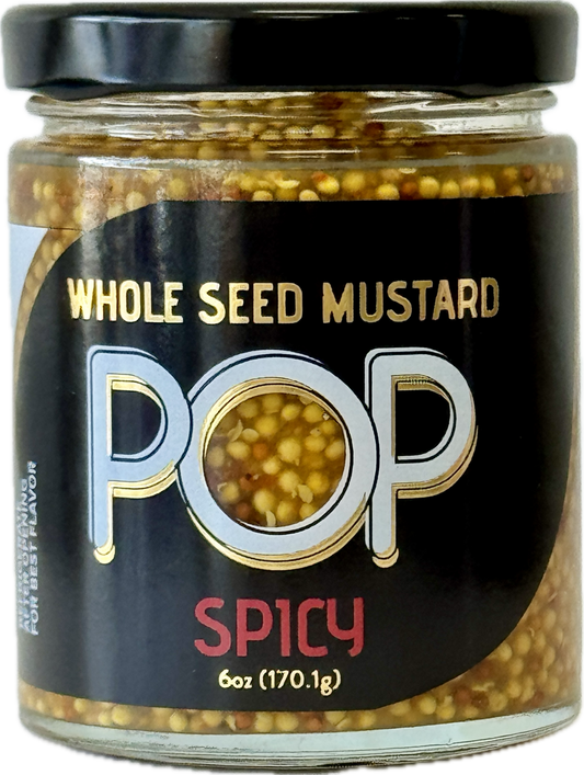 POP Mustards SPICY 6 oz jar